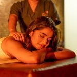 Aromatherapy vs hot oil massage comparison showing two relaxing spa treatments at The Bali Spa in Hyderabad.